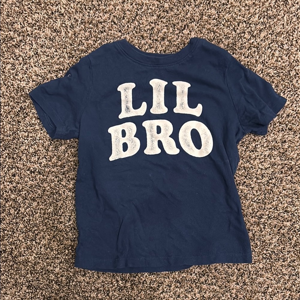 Kids Navy Blue 'Lil Bro' T-Shirt